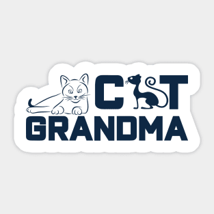 Cat grandma Sticker